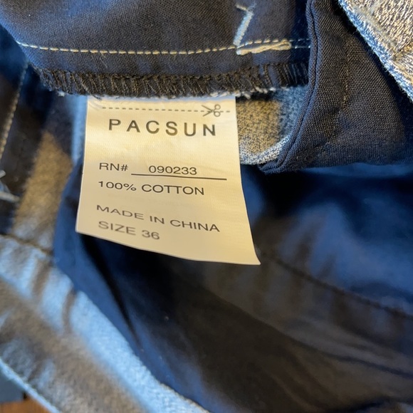 Pacsun Chino style Shorts NWT 36 blue - Picture 6 of 8
